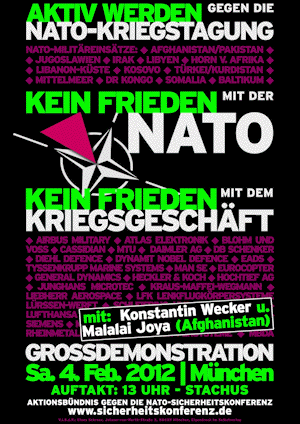 Gegen die NATO-Kriegstagung in München