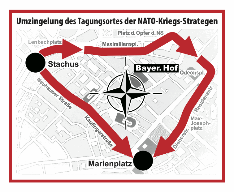Umzingelung Streckenverlauf (s.o.)